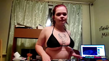 Gadis Rusia Gemuk Bergairah Dihardik Dengan Ganas